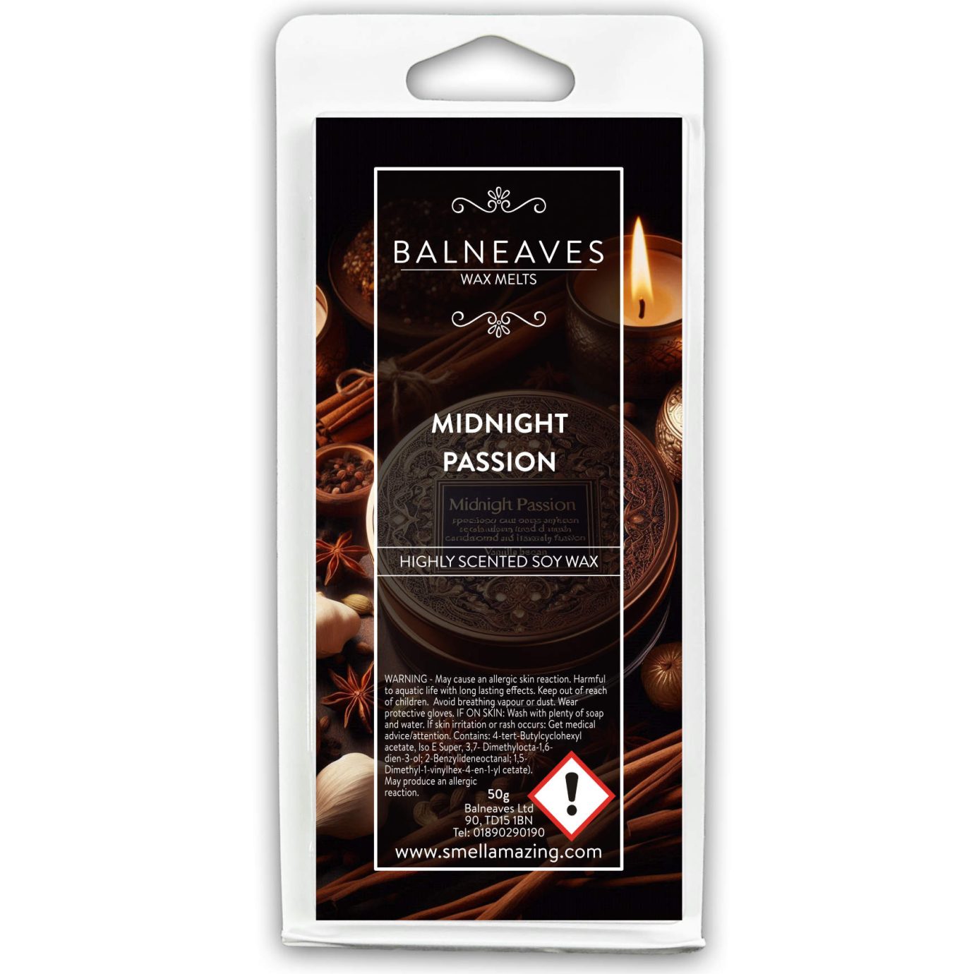 Midnight Passion Wax Melt Snap Bar