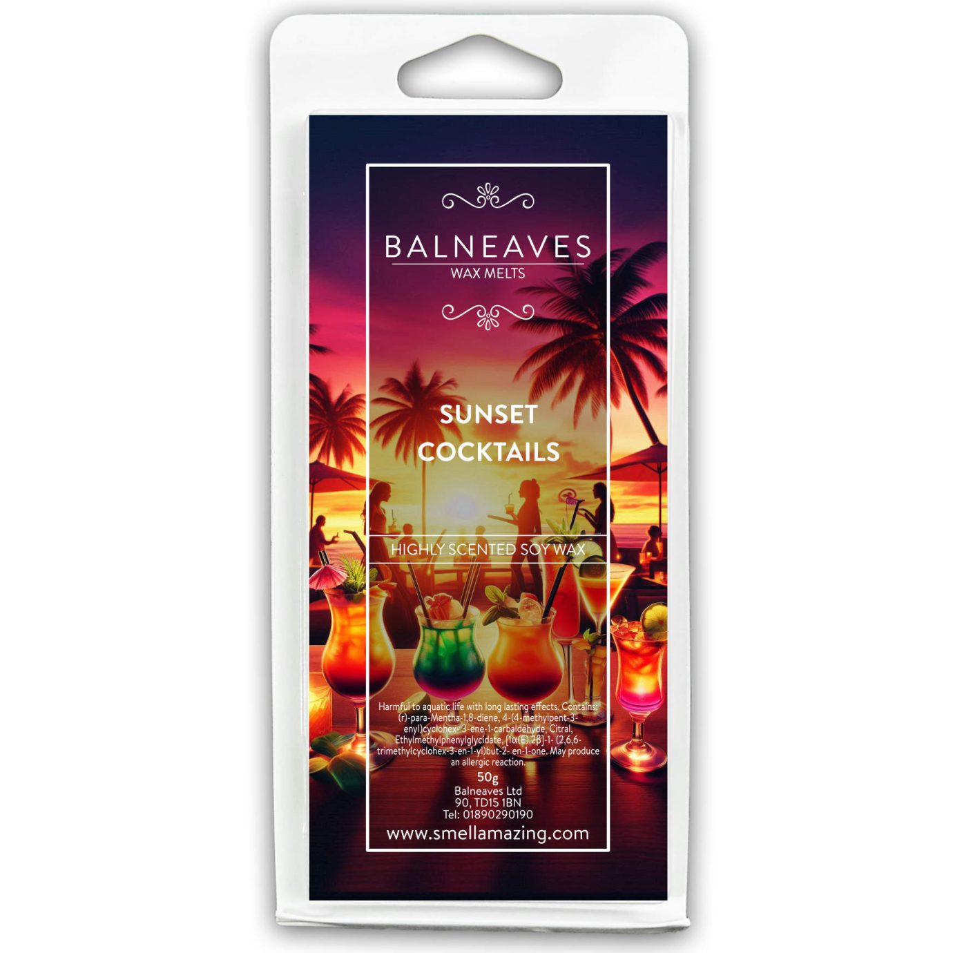 Sunset Cocktails Wax Melt Snap Bar